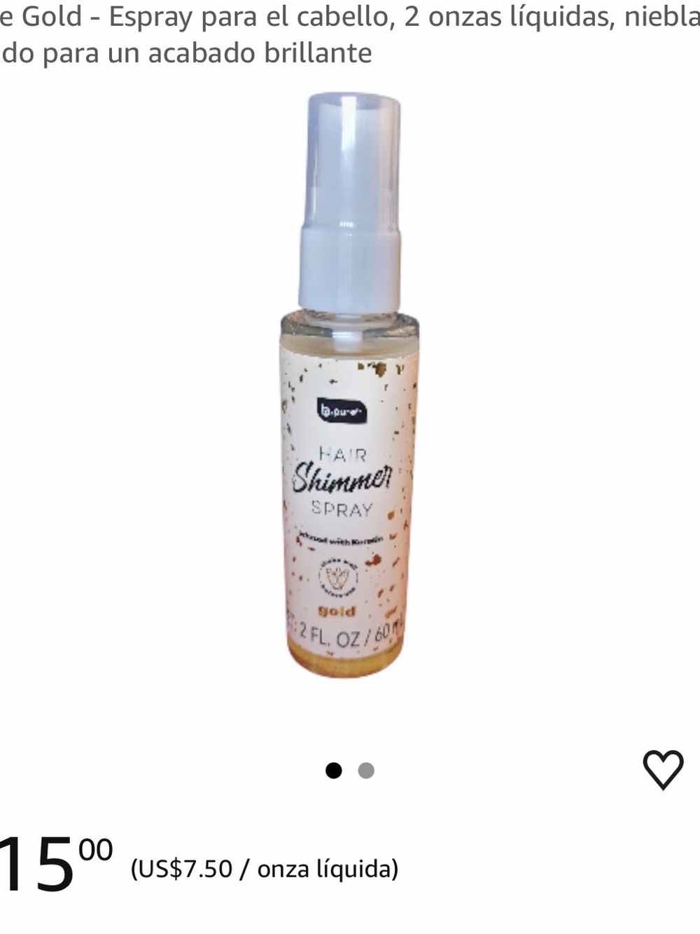 Hair Shimmer Spray - Gold